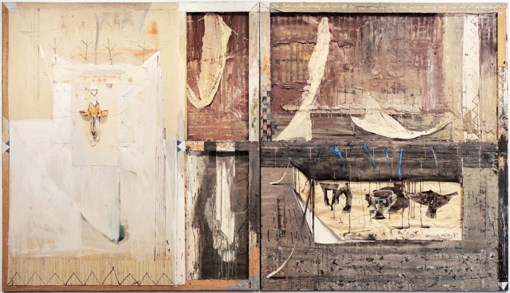 "The Lark in the Morning I," 1991-93, Oil and Mixed Media on Canvas, 84 1/4 x 144 1/8 inches