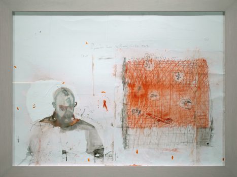 Patrick Graham, Deposition, 2009, Mixed Media on Board, 32 x 44 in, JRFA #9944